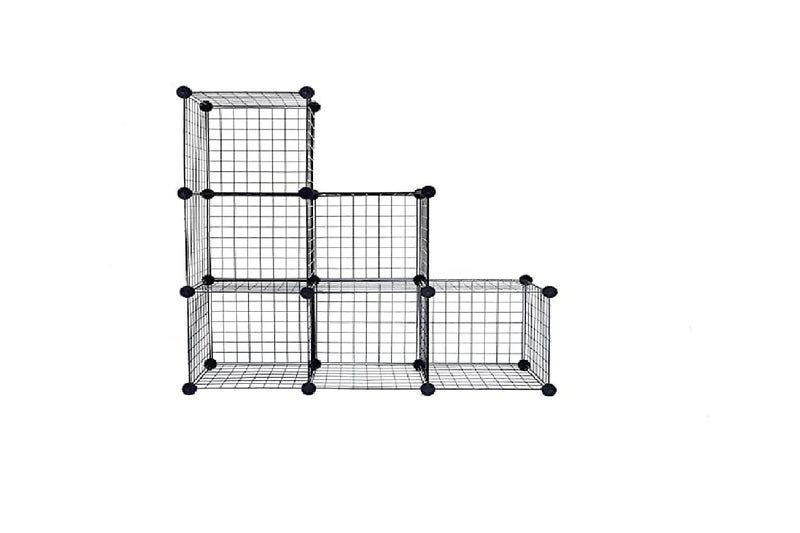 REYNISH Multy Puirpose Multi use Wire Cube Made in Indian Storage Book Shelf Storage Cabinet 6 Cube