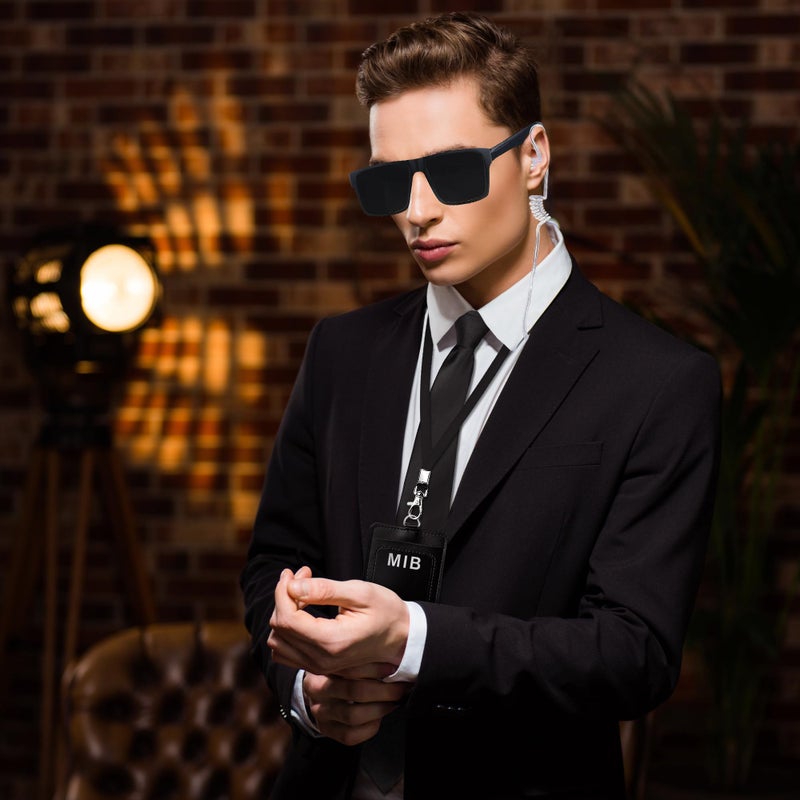 Horolam MIB Agent Costume Accessories, Secret Service Costume Set Spy Costume Accessories for Men Women Kids for Cosplay (Agent) - Image 4