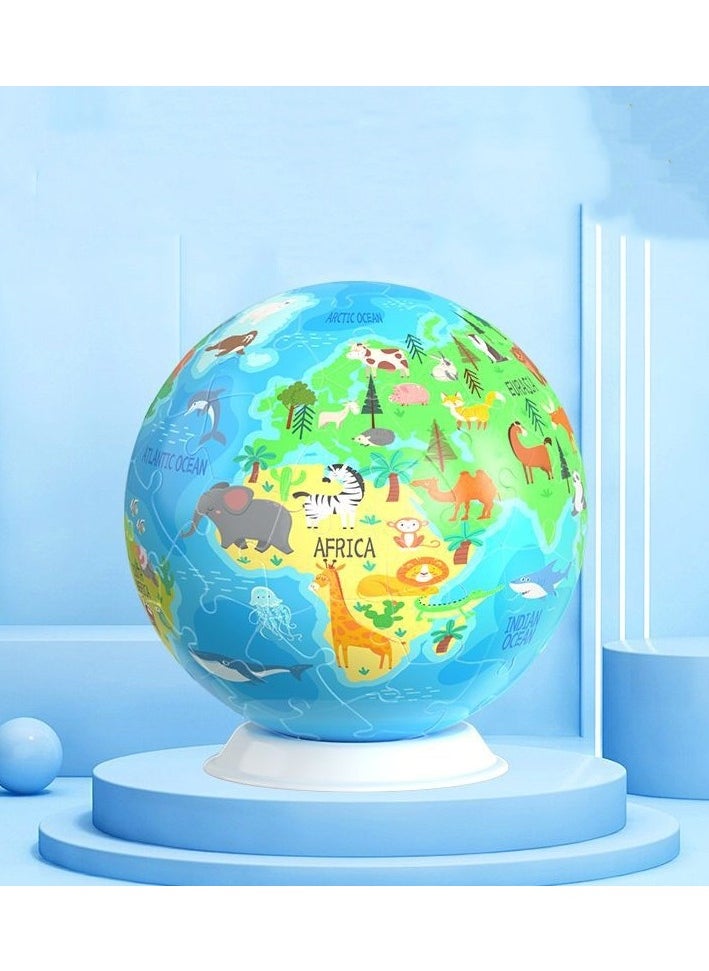 Robotime 3D Spherical Puzzle Building Blocks,Earth Football Basketball Ornaments 
