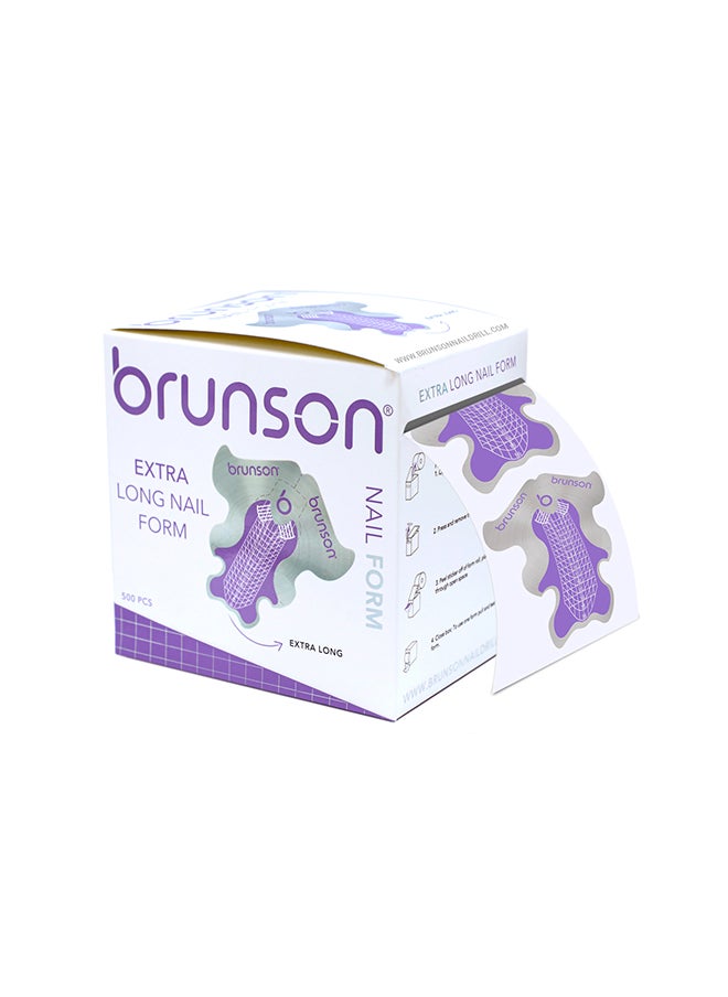 brunson Extra Long Nail Form 500 Pieces BNFEL  - Image 2