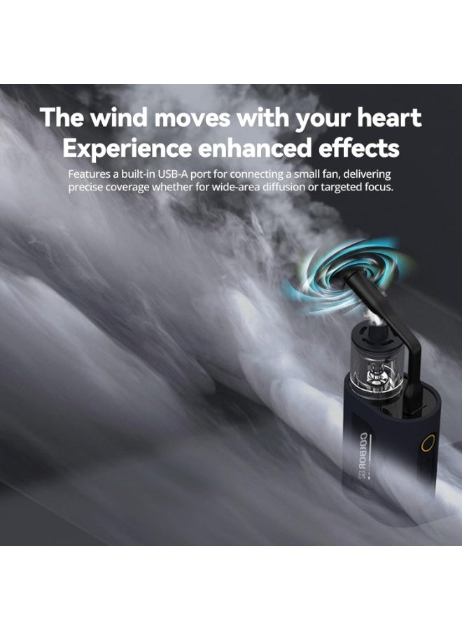  COLBOR COLBOR CF3 Portable Fog Machine 30W Handheld Smoke Machine with Remote Control, Rechargeable Mini Fogger with RGB Lighting and Tyndall Effect for Photography, Cosplay, Christmas, Indoor and Outdoor Use - Image 4