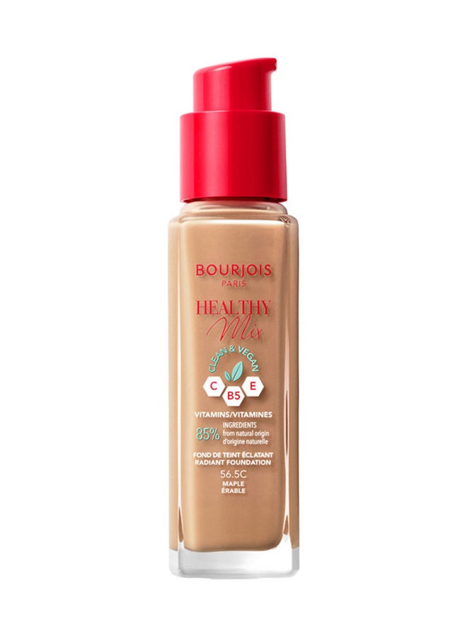BOURJOIS PARIS Healthy Mix Clean Foundation - 56.5C - Maple, 30ml  - Image 1