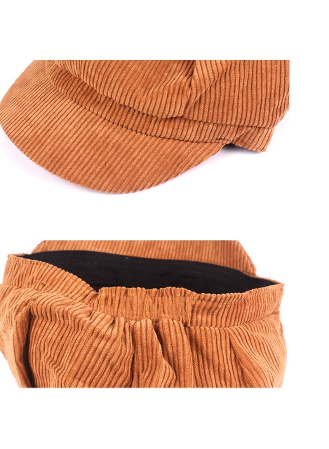 قبعة نسائية للبنات بقبعة بيريه، قبعة واقية من القبعات الكلاسيكية - Image 3