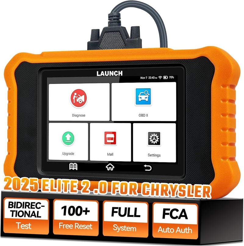 Launch X431 Elite 20 Bidirectional Tool Fit for Chrysler for Dodge for Jeep 2026 Upgrade Full System Diagnostic Code Reader 100 Resets AutoVIN FCA Autoauth Lifetime Free Update - Image 2