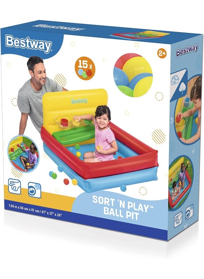 Bestway Sort N Play Ball Pit 104 x 94 x 61 cm  - Image 3
