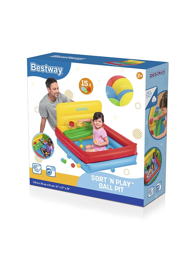 Bestway - Sort N Play Ball Pit 104x94x61 Cm - Image 1