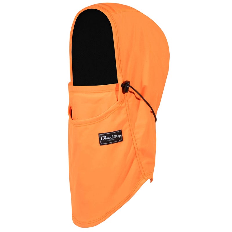 BLACKSTRAP Team Hood Dual Layer Adjustable Balaclava Ski Mask, Over or Under Helmet Compatible, Adult Unisex, One Size Fits All, [Bright Orange] - Image 1