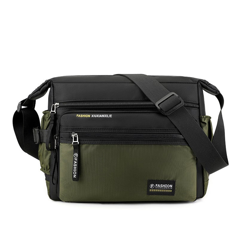 New Men'S Shoulder Bag Multi-Layer Large Capacity Messenger Bag Men'S Fashion All-Match Men'S Lightweight Travel Waterproof Backpack - Image 1