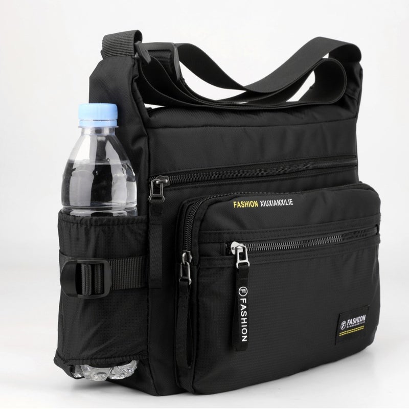 New Men'S Shoulder Bag Multi-Layer Large Capacity Messenger Bag Men'S Fashion All-Match Men'S Lightweight Travel Waterproof Backpack - Image 3