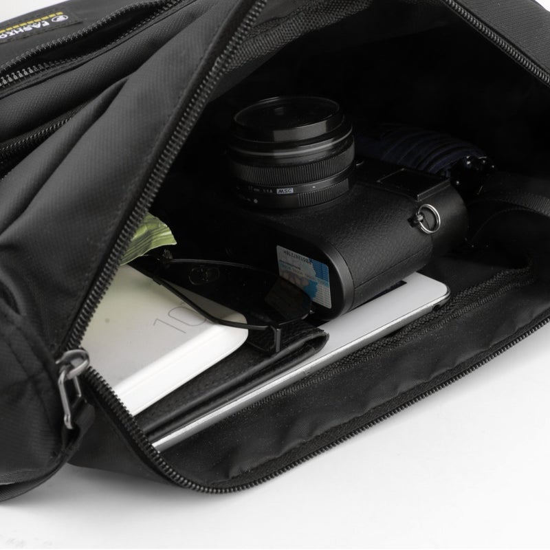 New Men'S Shoulder Bag Multi-Layer Large Capacity Messenger Bag Men'S Fashion All-Match Men'S Lightweight Travel Waterproof Backpack - Image 4