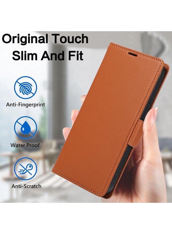 S-TOP Case For Samsung Galaxy S24 Ultra 5G Side Buckle RFID Anti-theft Leather Phone Case - Image 2