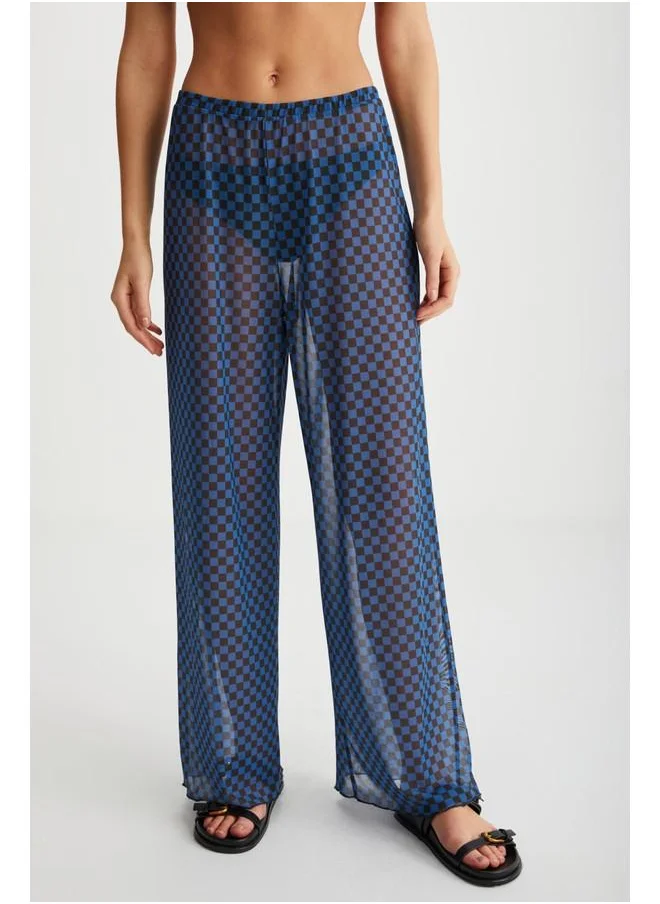 جريميلانج Grimelange Arista Women's Summer Tulle Black - Blue Pants