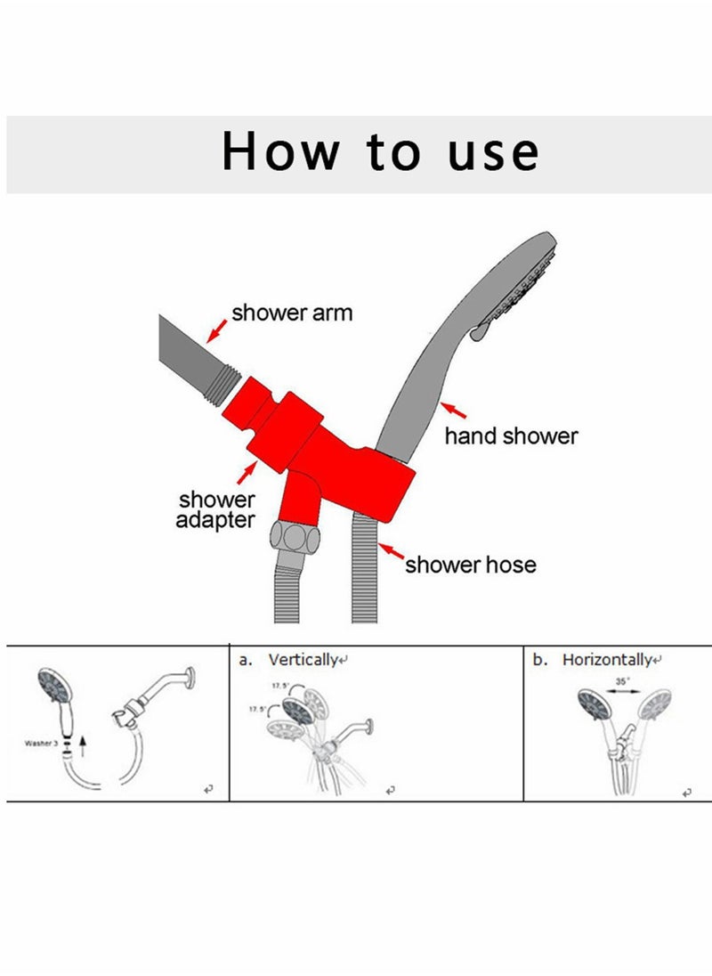 Generic - High Pressure Handheld Shower Head with 6 Spray Modes, Detachable Design, 59" Stainless Steel Hose, and Adjustable Shower Bracket - Image 1