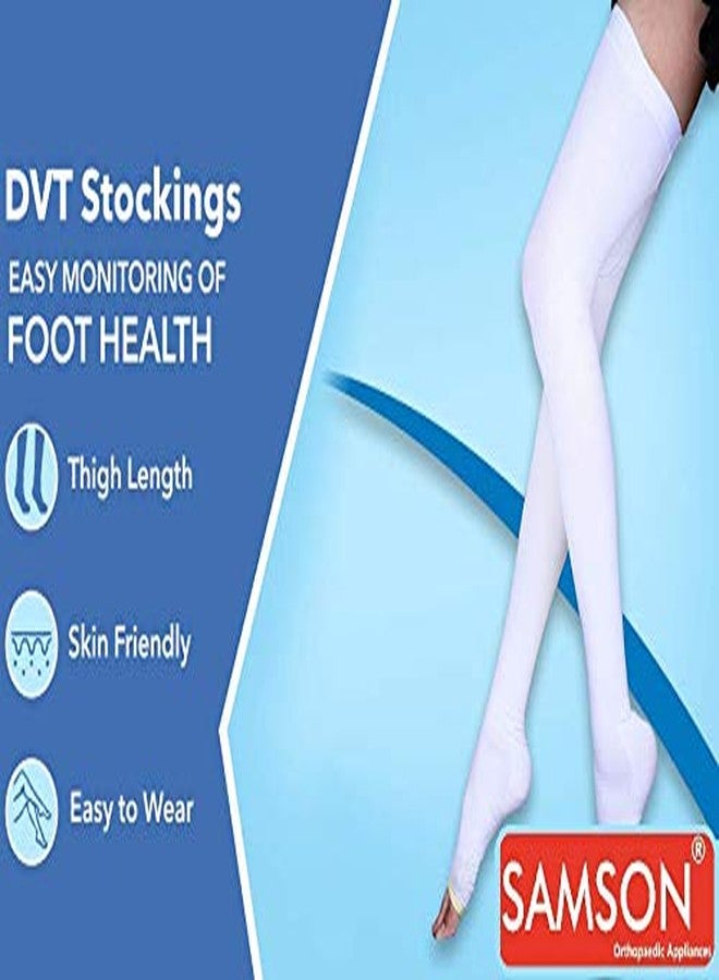 Samson Orthotics Samson Anti Embolism Stockings (Thigh High) (Pair) (AG) - Increased Blood Flow, Reduces Risk of Blood Clots, Prevents Veins from Expanding, (Ideal for Deep Vein Thrombosis (DVT)) (For Women & Men) (Size : Large) - Image 4