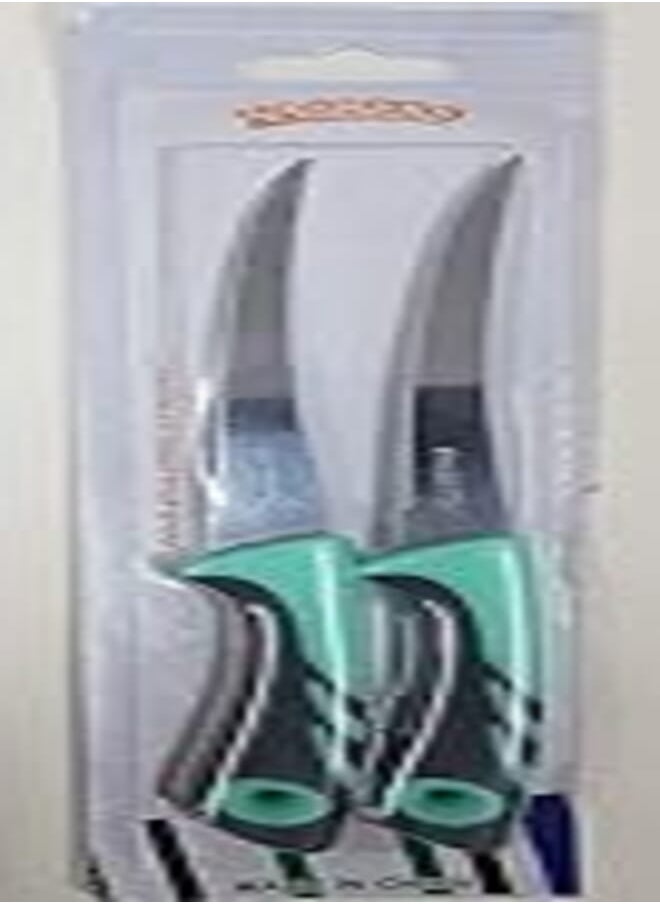 ElYassin Yasin 2pcs plastic hand saw stainless fruit knife set (22 * 3 * 2 cm) - colors are assorted 