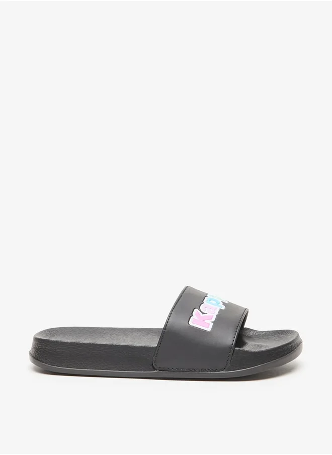 كابا Girls' Logo Detail Slip-On Slide Slippers