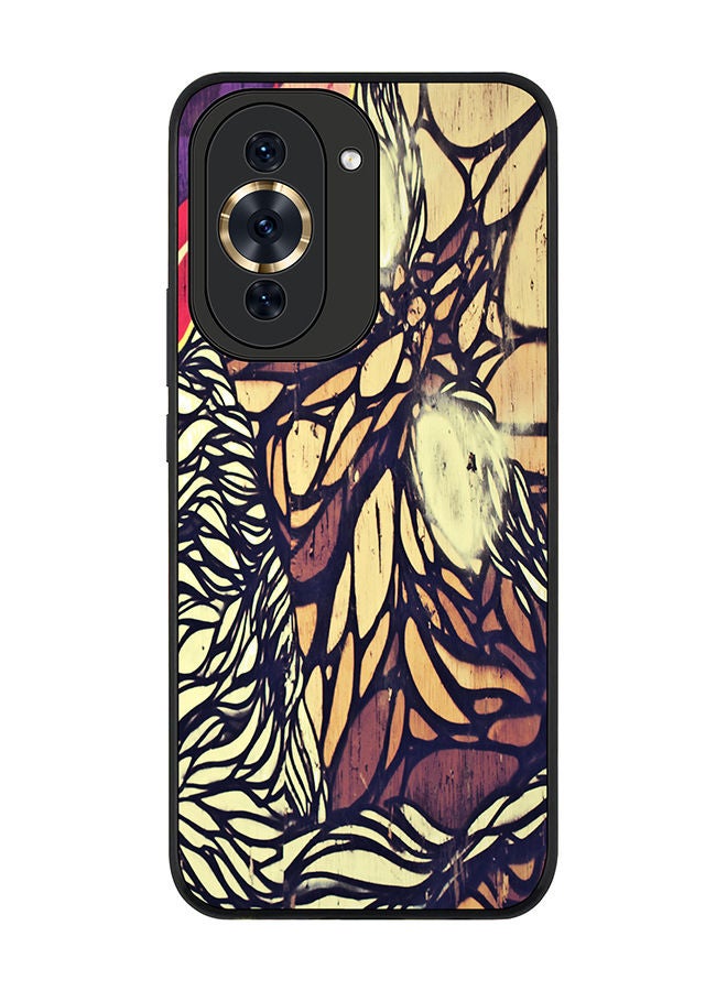 Stylizedd Rugged Black edge case for Huawei nova 10 Pro Slim fit Soft Case Flexible Rubber Edges Anti Drop TPU Gel Thin Cover - Wise Graffitti - Image 1