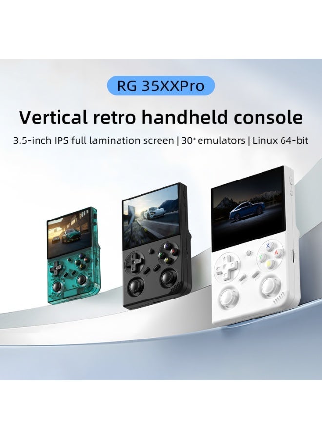 ANBERNIC  RG35XX Pro Retro Handheld Game Console , RG 35XXPro Support HDMI TV Output 5G WiFi Bluetooth 4.2 , 3.5 Inch IPS Screen Linux System Built-in 64G TF Card 4353 Games(White-New) - Image 2