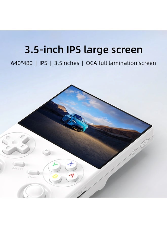 ANBERNIC  RG35XX Pro Retro Handheld Game Console , RG 35XXPro Support HDMI TV Output 5G WiFi Bluetooth 4.2 , 3.5 Inch IPS Screen Linux System Built-in 64G TF Card 4353 Games(White-New) - Image 3