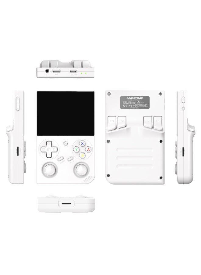 ANBERNIC  RG35XX Pro Retro Handheld Game Console , RG 35XXPro Support HDMI TV Output 5G WiFi Bluetooth 4.2 , 3.5 Inch IPS Screen Linux System Built-in 64G TF Card 4353 Games(White-New) - Image 1