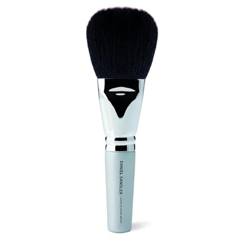 Daniel Sandler LARGE POWDER BRUSH Setting Powder Flawless Buffing Blending Sculpting Use with Cream Loose Pressed Powder Blush Liquid and Mineral Foundation 14cm Compact Makeup Brush - Image 1
