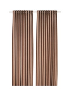 TIBAST Dark red Room darkening curtains 1 pair 145x300 cm