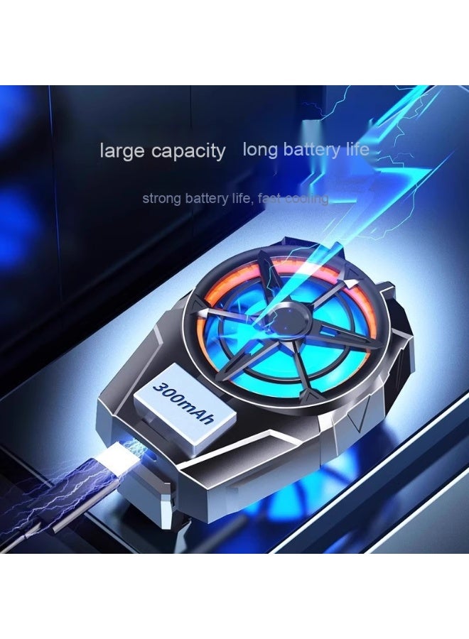 أوكيوز مبرد هاتف ببطارية قابلة للشحن، مروحة تبريد الهواتف للألعاب تناسب جميع أنواع هواتف آيفون وأندرويد، مشعاع للهاتف المحمول مع شاشة LED لعرض درجة الحرارة/مشبك عالمي/أضواء LED RGB. - Image 4
