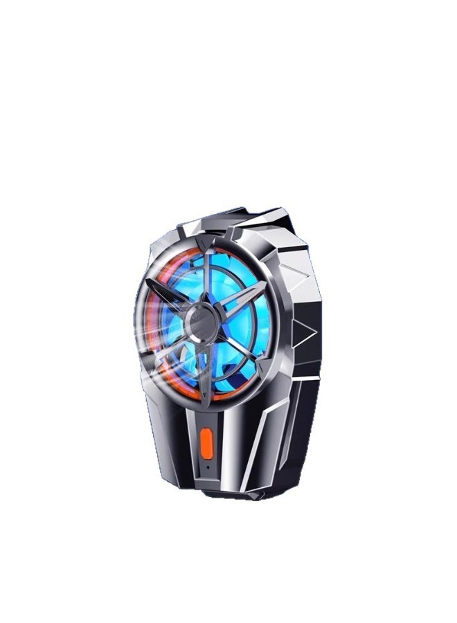 أوكيوز مبرد هاتف ببطارية قابلة للشحن، مروحة تبريد الهواتف للألعاب تناسب جميع أنواع هواتف آيفون وأندرويد، مشعاع للهاتف المحمول مع شاشة LED لعرض درجة الحرارة/مشبك عالمي/أضواء LED RGB. - Image 1