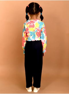 LILPICKS Tie Dye Print Crop Top & Pants Set by Styli  - Image 5