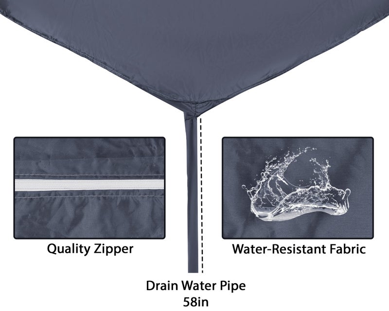Classic Split AC Service Wash Bag/Cover For Indoor Unit, Waterproof (1.5 Ton, Grey) - Image 3