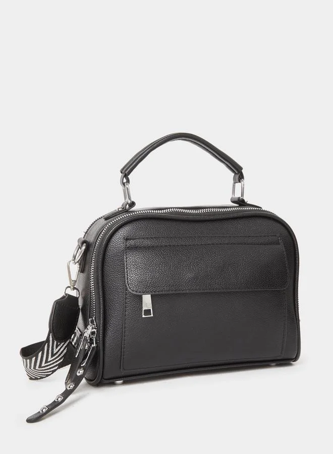 تايك تو Take Two Solid Handbag with Adjustable Strap