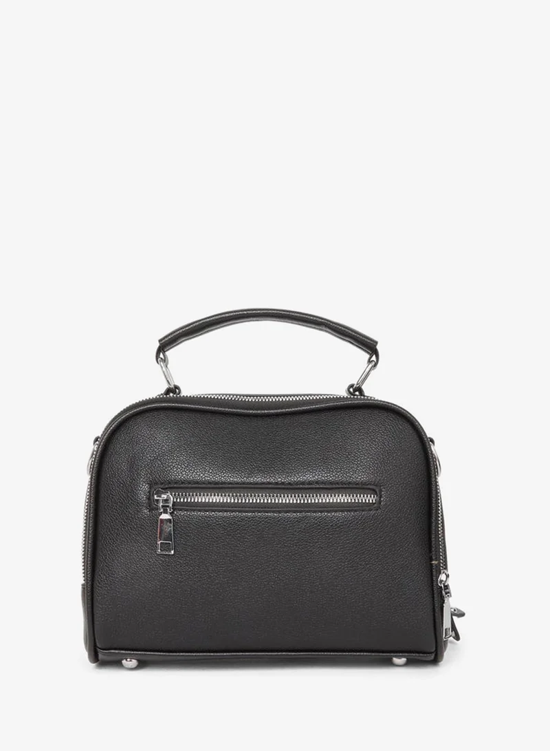 Styli Styli Solid Handbag with Adjustable Strap