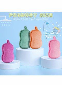 Excefore Baby Bath Sponge Baby Sponge Soft and Absorbent Sponge for Kids Babies Men Women 4 Pieces  - Image 3