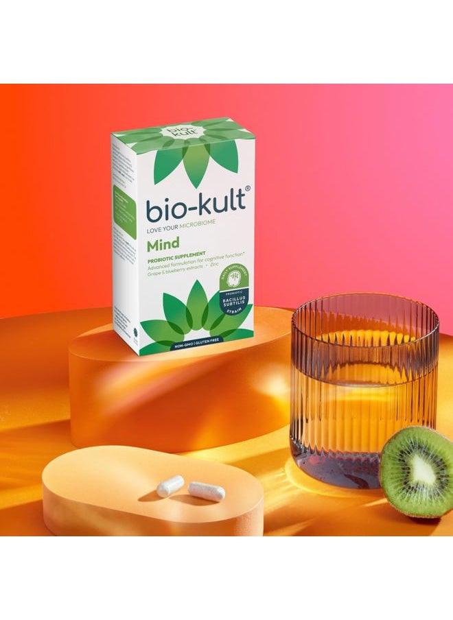 Bio-Kult Mind Probiotic Supplement for Cognitive Function with Added Grape and Blueberry Extracts and Zinc – 60 Capsules  - Image 5