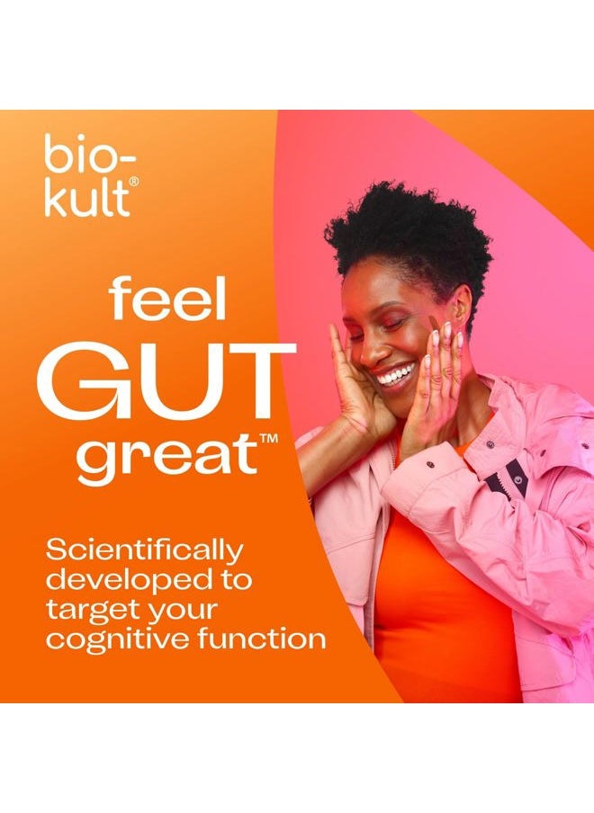Bio-Kult - Mind Probiotic Supplement for Cognitive Function with Added Grape and Blueberry Extracts and Zinc – 60 Capsules - Image 1