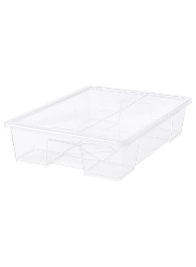 Zaboon Box With Lid, Transparent, 79X57X18 Cm/55 L  - Image 1