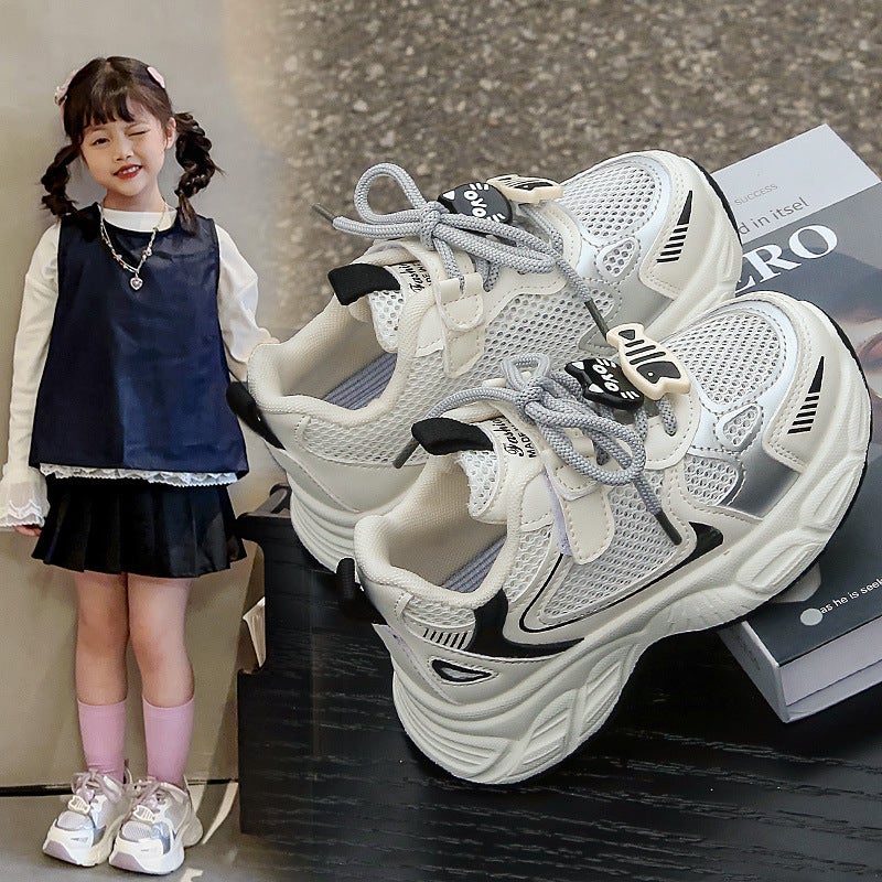 Children'S Sports Shoes 2025 Spring & Fall New Popular Fashion Internet Celebrity Soft Sole Dad Casual And Comfortable Sports Shoes Trend - Image 3