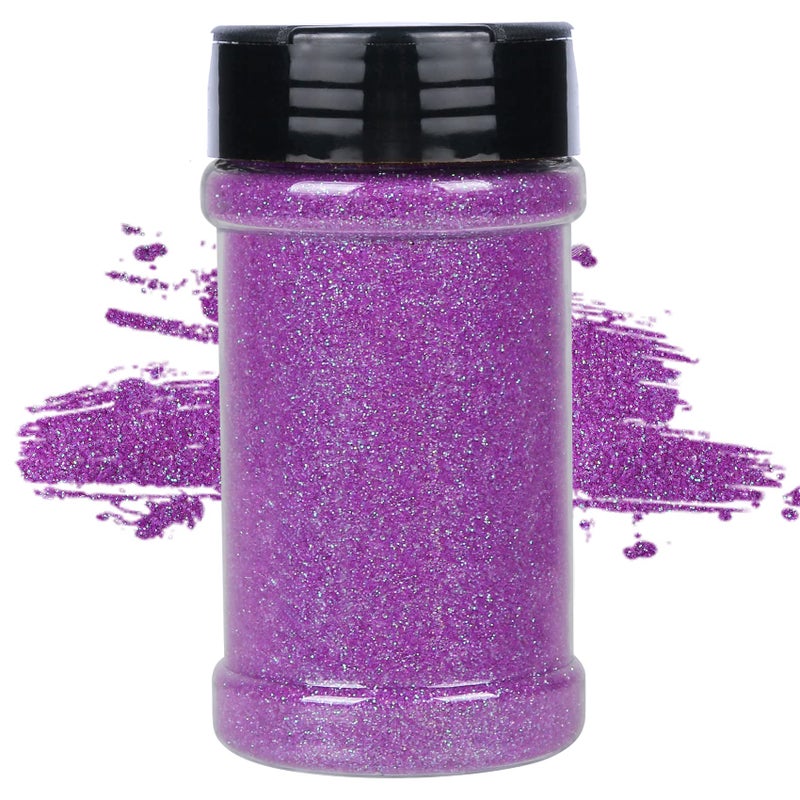TORC Extra Fine Iridescent Purple Glitter 4 oz Glitter Powder for Tumblers Resin Crafts Slime Cosmetic Painting Festival Decor