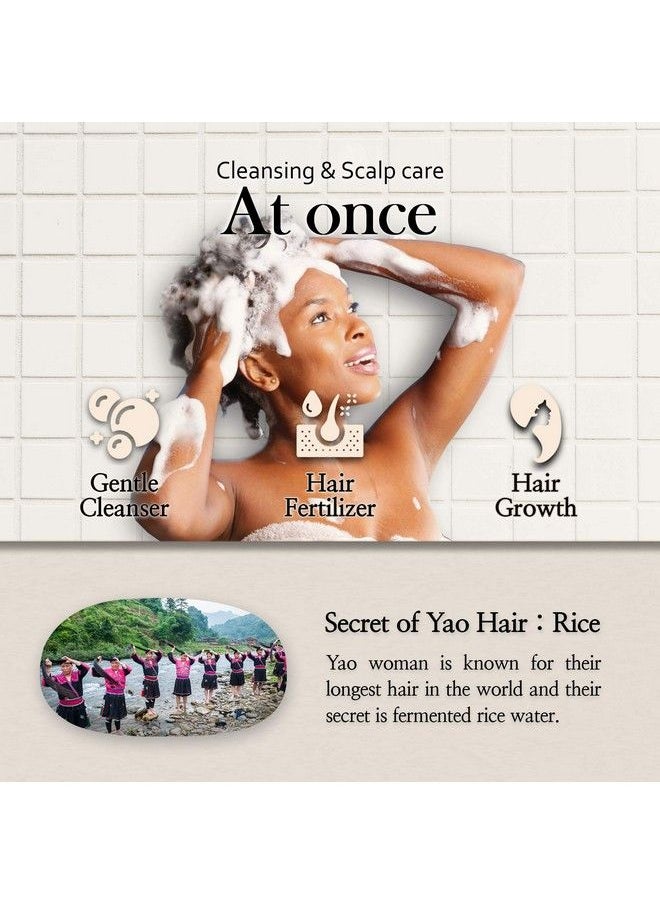 mimosu - Rice Water For Hair Growth Shampoo Bar 2Set All In One Fermented Rice Bar Shampoo And Conditioner For Hair Moisturizing Unscented Ph Balance Eco Friendly Zero Waste Curly Hair Product - Image 1