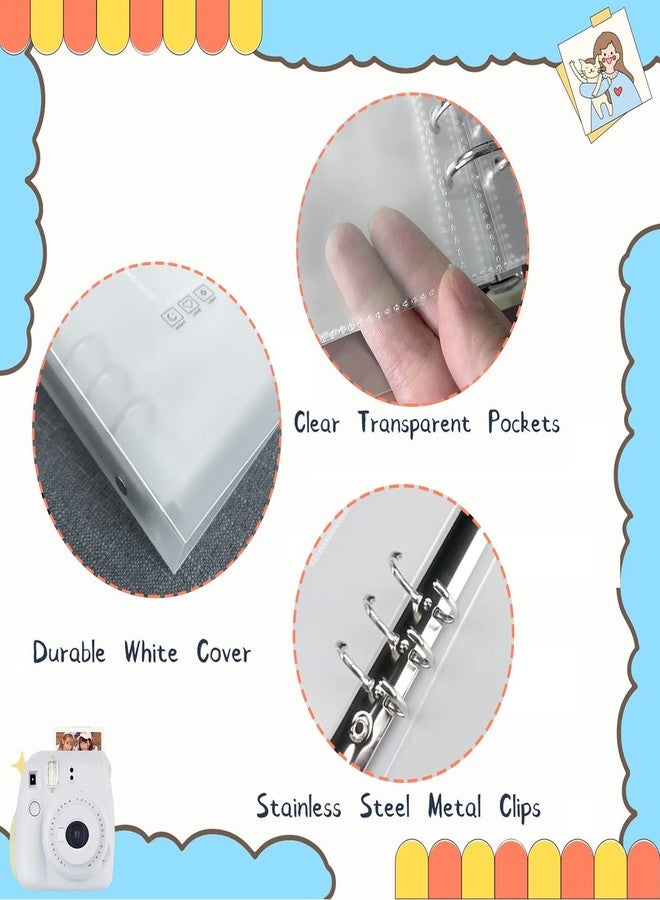 KeCool Photocard Binder A5 Kpop Photocard Holder Book, 200 Pockets Kpop Photocard Binder, Large Capacity A5 6 Ring Kpop Photo Card Binder Photocard Album, Clear Kpop Binder Album with DIY Letter Sticker - Image 4