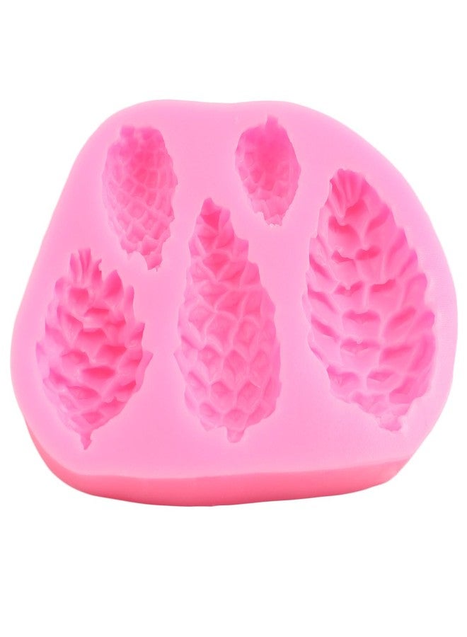 QDMOLDS قالب كيك على شكل مخروط صنوبر من السيليكون لتزيين الكيك والشوكولاتة والحلويات، مناسب لتزيين الكيك والكب كيك والحلويات وعجينة السكر والطين البوليمري. - Image 4
