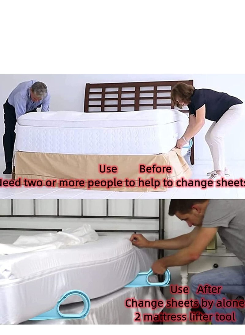 SYOSI Bed Mattress Lifter, Wedge Elevator,1 Pack Helper Sheet Change ABS Ergonomic Making Lifting Handy Tool to Alleviate Back Pain  - Image 4