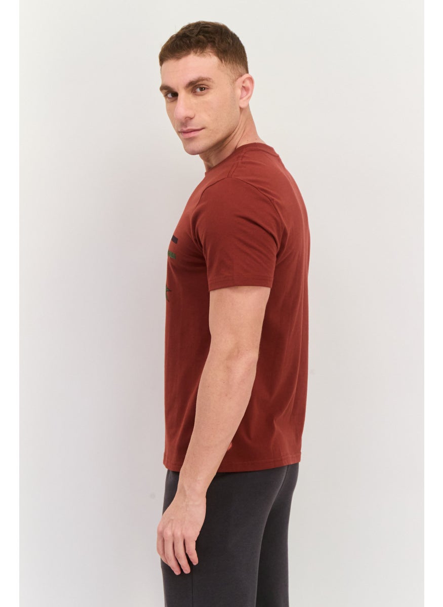 Men Sportswear Fit Short Sleeves Training T-shirt, Dark Red - pzsku/Z5311049F653EB35E8143Z/45/_/1737900653/4127bdeb-3434-46bd-a59f-a9922f26f333