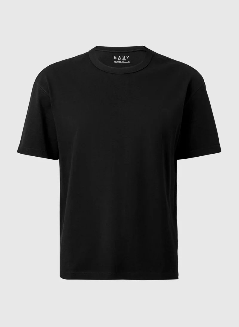 Matalan Black Heavy Weight T-Shirt