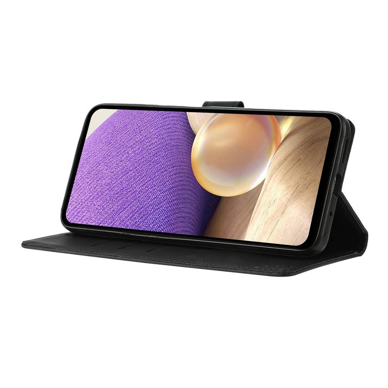 HuHa Protective Cover For Motorola Moto G75 5G Triangles Embossed Leather Phone Case(Black) - Image 5