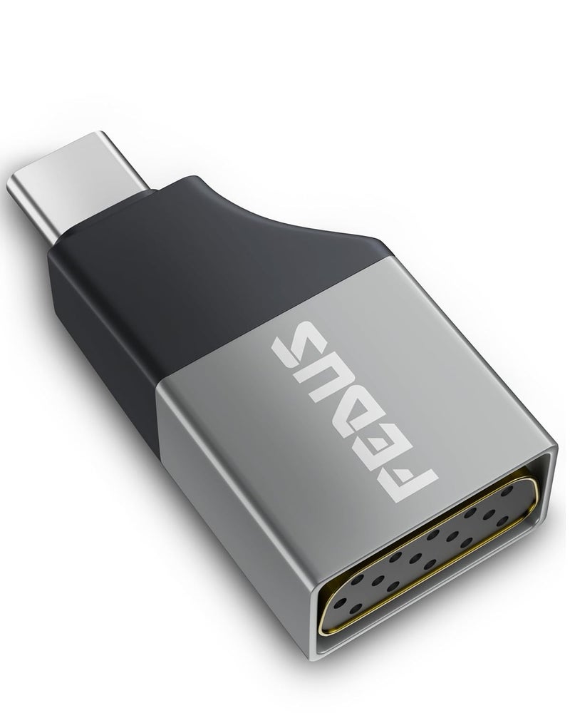 FEDUS USB C to VGA Adapter 1080P@60Hz Type C Male to VGA Female Adapter Converter Cable Thunderbolt to VGA Adapter Compatible with IPhone15, MacBook Pro/Air, iPad, Dell XPS, Surface Book, Pixelbook - Image 1