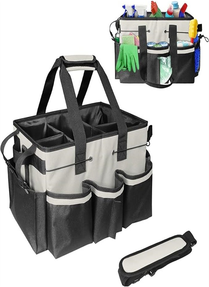 Generic Wearable Cleaning Storage Bag, Cleaning Supplies Tote Bag for Storing Cleaning Supplies, Cleaning Organizer with Adjustable Shoulder Straps and Waist Belt for Cleaners and Housekeepers (Large Size)  - Image 1