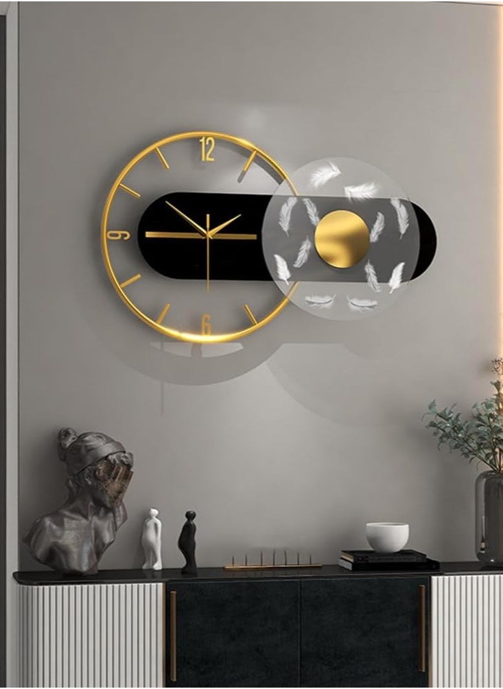 Decorhills Metal Wall Clock – Silent Non-Ticking, Multicolor Modern Design – Perfect for Living Room, Bedroom, Office & Cafe Decor 60 x 3.81 x 36 cm (1 PC)  - Image 5