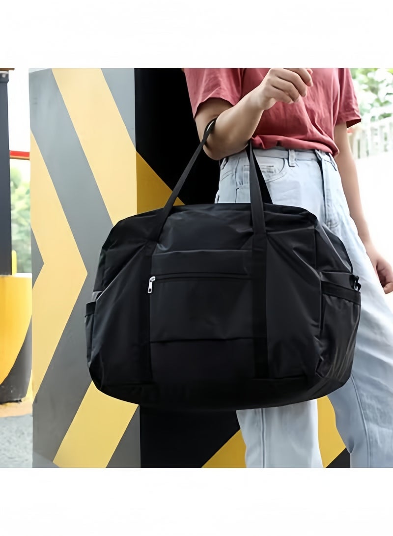 جيجيرو حقيبة سفر قابلة للطي، حقيبة سفر كبيرة، حقيبة مقصورة، حقيبة سفر دافل، حقيبة نهاية الأسبوع، حقيبة حمل، حقيبة تنظيم، حقيبة سوداء - Image 4