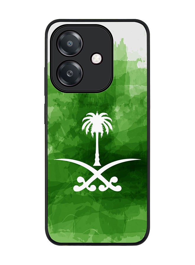 Stylizedd For Oppo A60 5G / A3 5G / A3x 5G Case,Slim fit Camera Protection, Shockproof Thin Phone cover - Saudi Emblem - Image 1